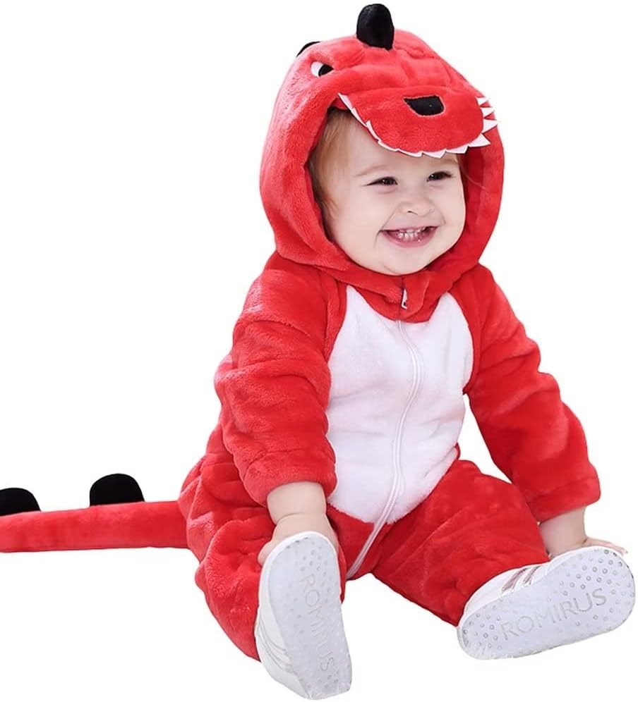QIAONIUNIU Halloween Baby Dinosaur Romper 1-60 Months