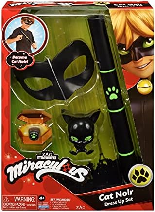 Mirror of Miraculous Ladybug Cat Noir Superhero Role-Play Collectible Kids Costume