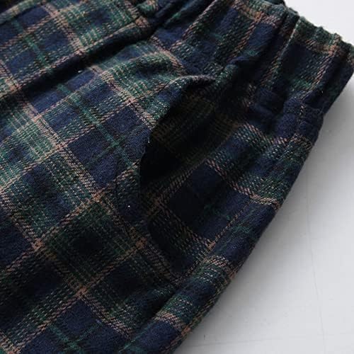 Toddler Boys Plaid Printed Set Summer Casual Outfits for Kids
