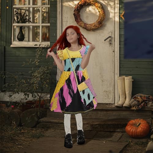 Sallys Spectacular Halloween Costume for Girls 5-in-1 Set