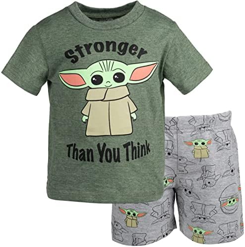 Star Wars Mandalorian The Child T-Shirt Shorts Set