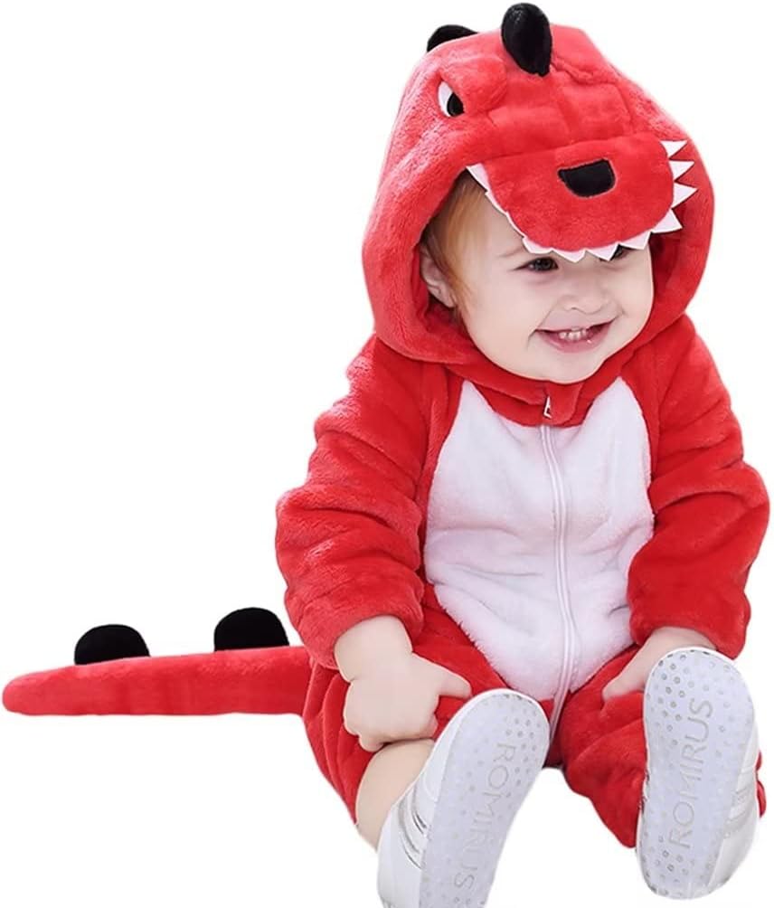 QIAONIUNIU Halloween Baby Dinosaur Romper 1-60 Months