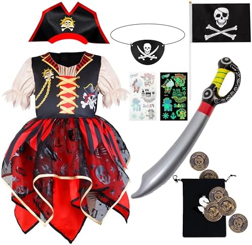 IKALI Kids Pirate Accessories Costumes Adorable Adidiorchack Adventure