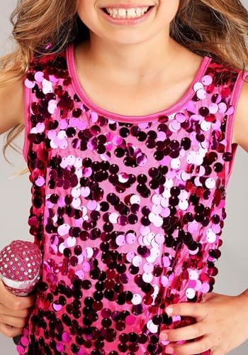 Girls Pink Pop Singer Costume - Child
