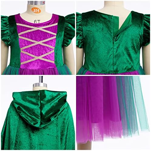 AWIBMK Girls Witch Costume for Kids Halloween Magic