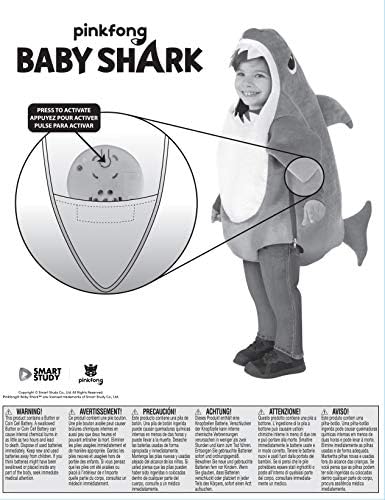 Baby Shark costume with Sound Chip for Kids