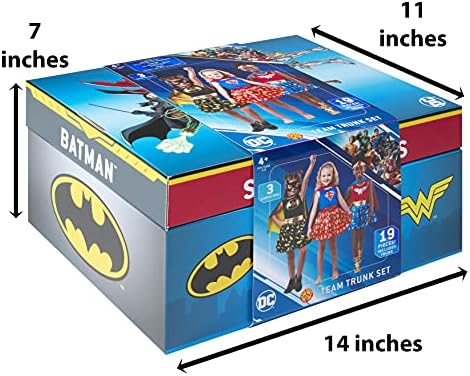 DC Super Hero Trunk Set for Kids Wonder Woman Batman Superman