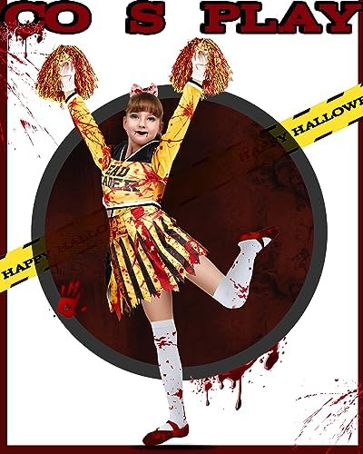 Gothic Halloween Costume - Zombie Cheerleader Slink