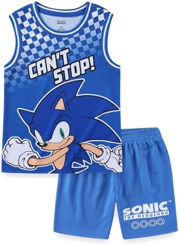 SEGA Sonic the Hedgehog Boys Tank Top Mesh Shorts Set