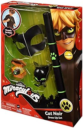 Mirror of Miraculous Ladybug Cat Noir Superhero Role-Play Collectible Kids Costume