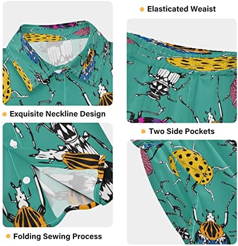 boys short set 2-pcs 3T to 10Y Insects Bugs Pattern
