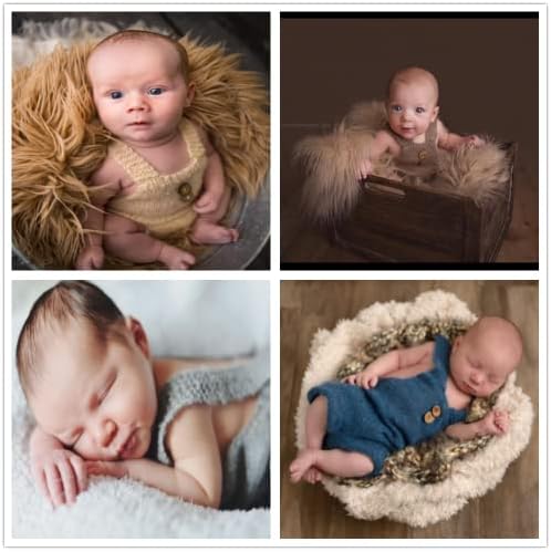 Vemonllas Newborn Photography Romper mohair Crochet Knit