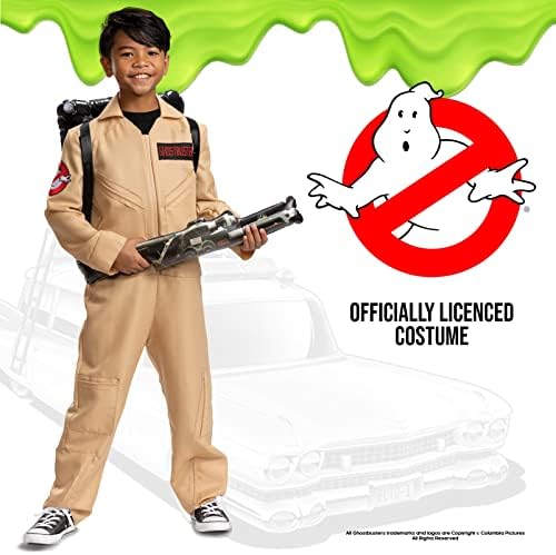 Disguise Ghostbusters Costume for Kids official Ghostbusters classic jumpsuit with Proton Pack