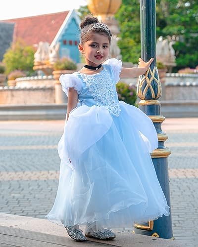 Stunning Princess Costume for Little Girls 2-13T Halloween Christmas Party Perfect