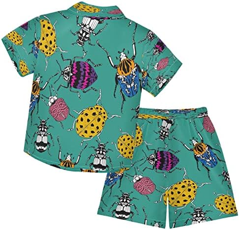 boys short set 2-pcs 3T to 10Y Insects Bugs Pattern