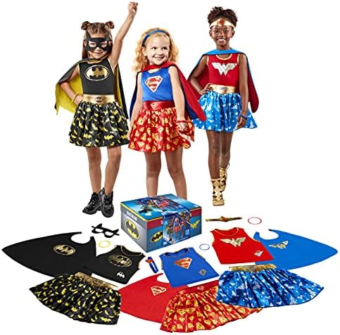 DC Super Hero Trunk Set for Kids Wonder Woman Batman Superman