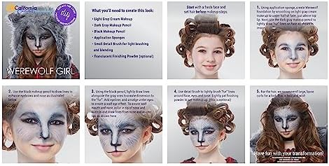 California Costumes werewolf girl costume for girls