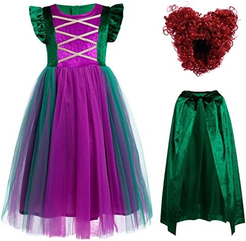 AWIBMK Girls Witch Costume for Kids Halloween Magic