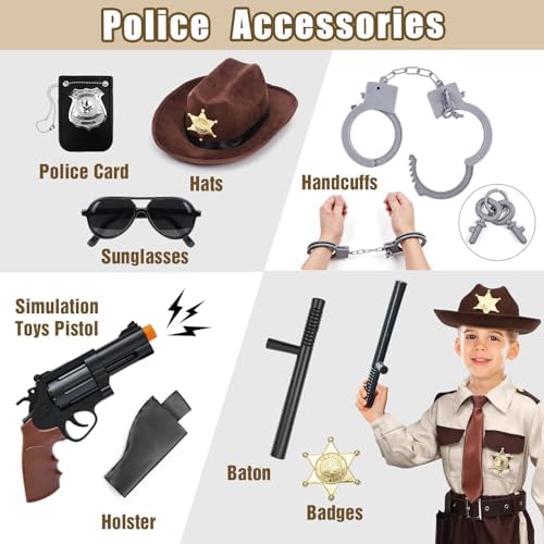 Halloween Kids Police Costume