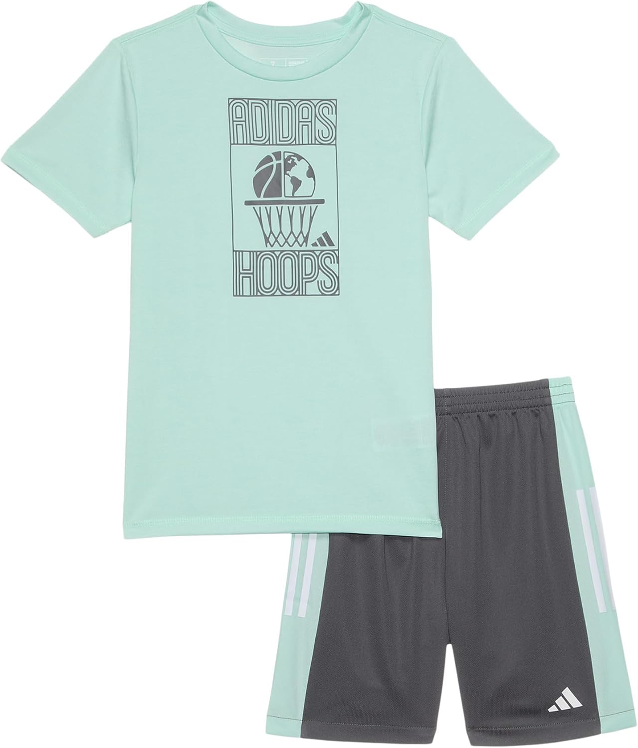 Adidas Boys 3S Colorblock Short Set
