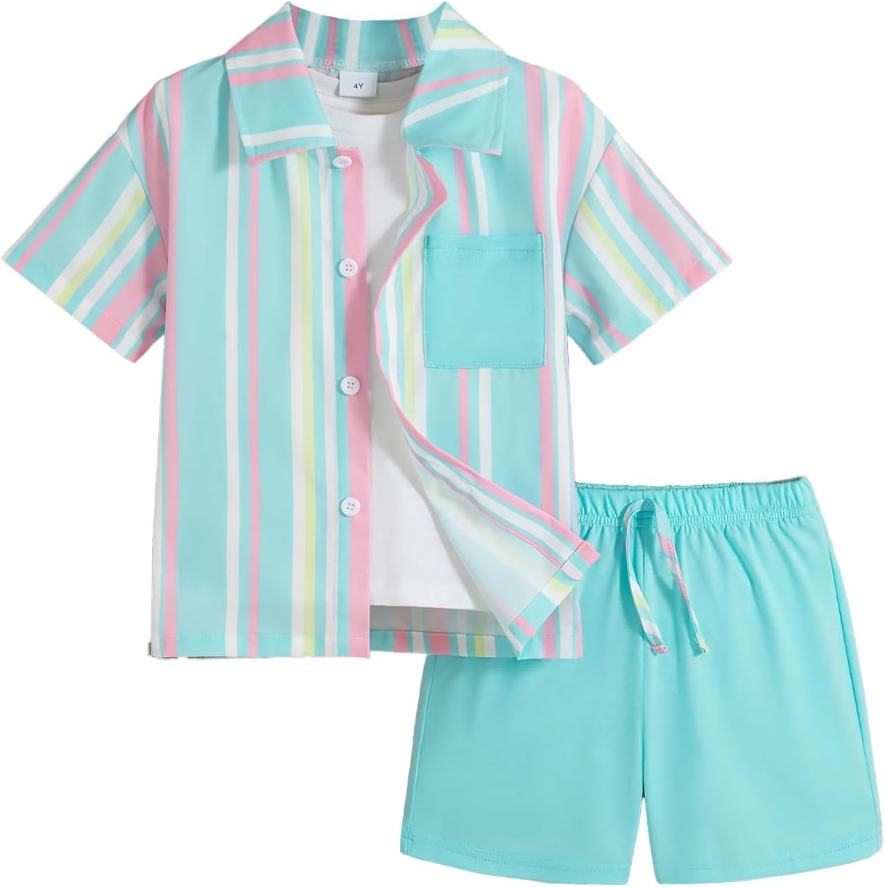 Comfortable 2-Piece Toddler Boys Striped Set