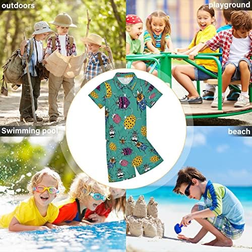 boys short set 2-pcs 3T to 10Y Insects Bugs Pattern