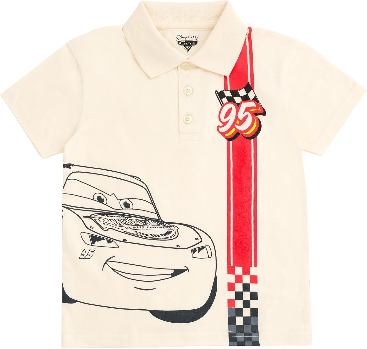 Disney Lightning McQueen Kids polo shirt shorts set