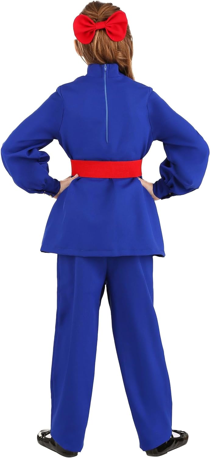 Fun Costume for Kids Violet Jumpsuit with Red Belt