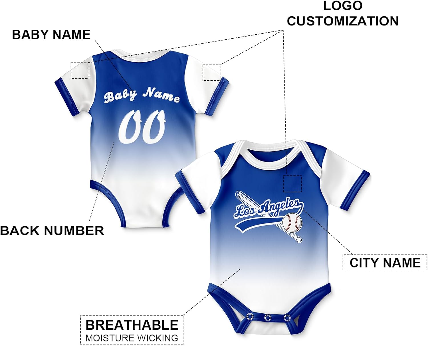 Custom Baseball Baby Clothes