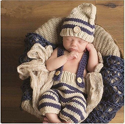 Vemonllas Newborn Baby photographers props crocheted connectummies