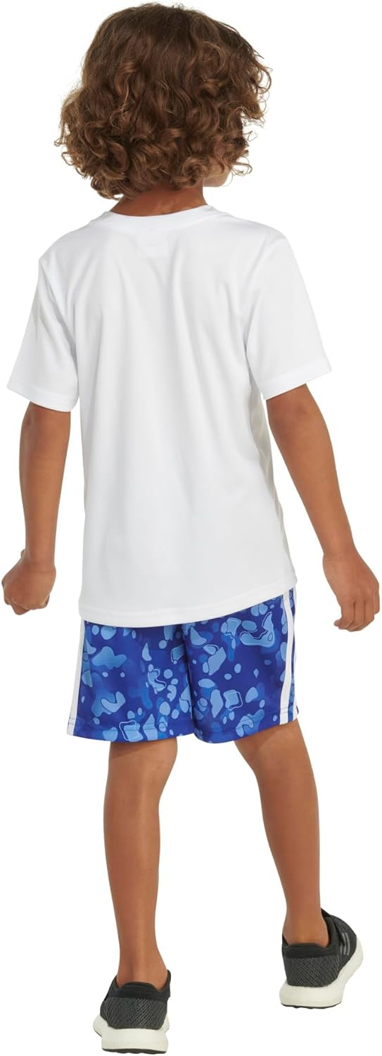 Adidas Boys woodland graphic t-shirt and shorts set