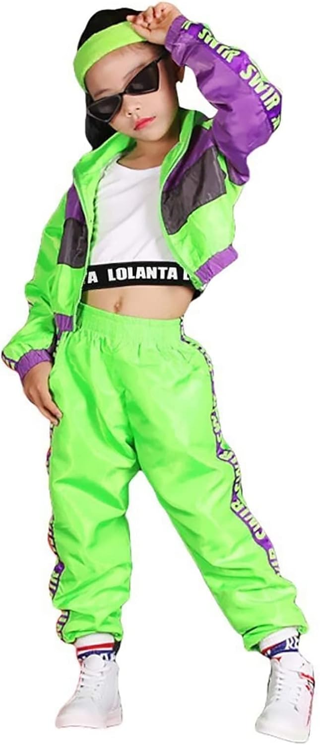 Dance Costumes Set for Girls Modern Hip Hop Style