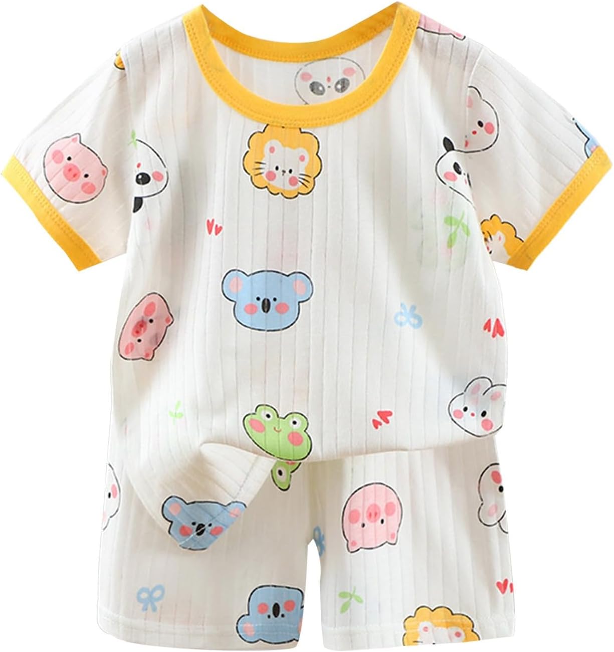 Toddler Short Sets with Cartoon Printing for Boys and Girls