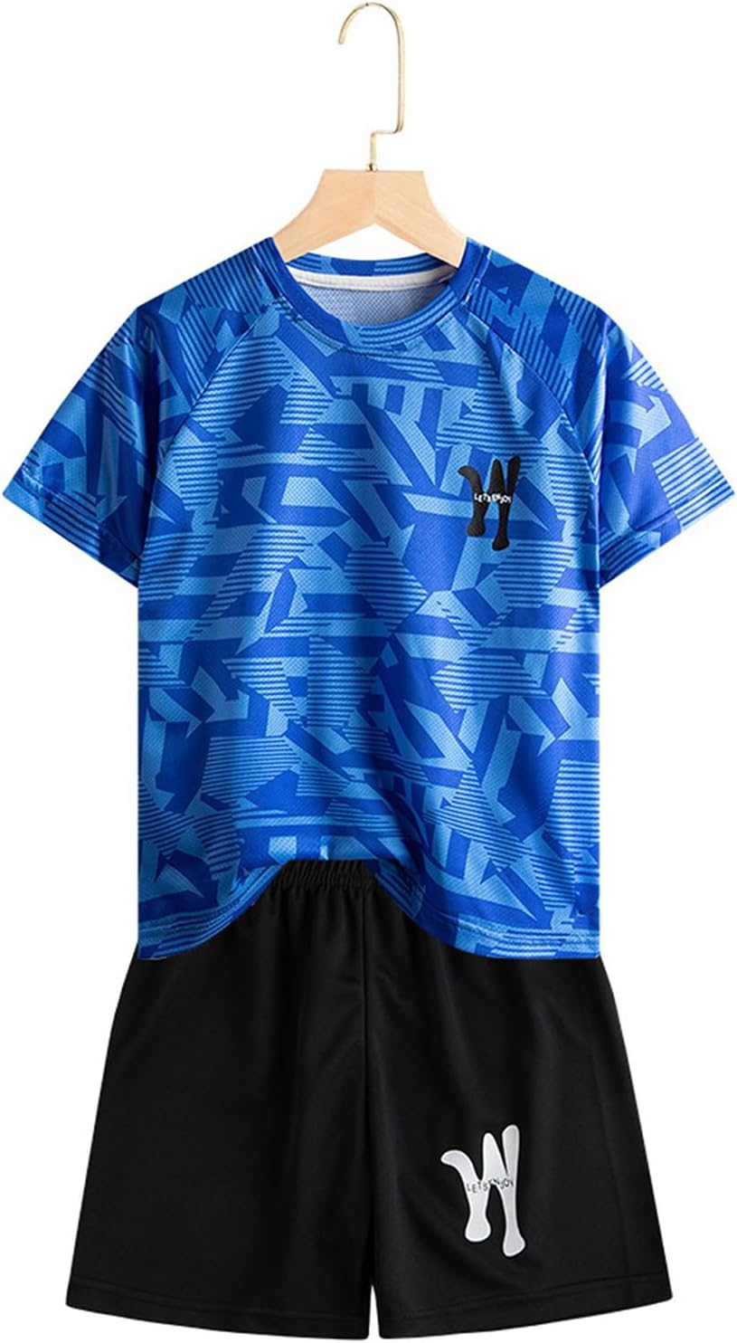 Quick-Drying Casual Runsuit for Kids T-Shirt Shorts