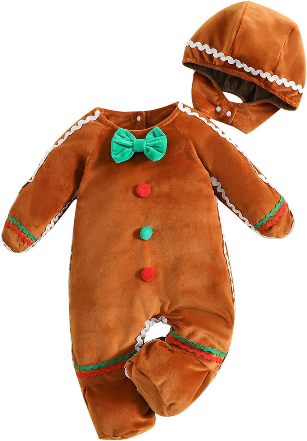 Gingerbread Romper Onesie for Newborns Babies