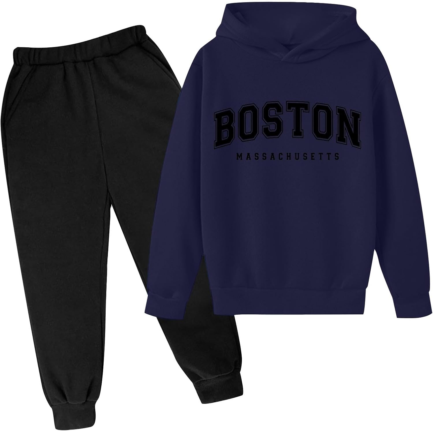 Cozy Winter Hoodie Set for Boys - Perfect for Autumn and Winter