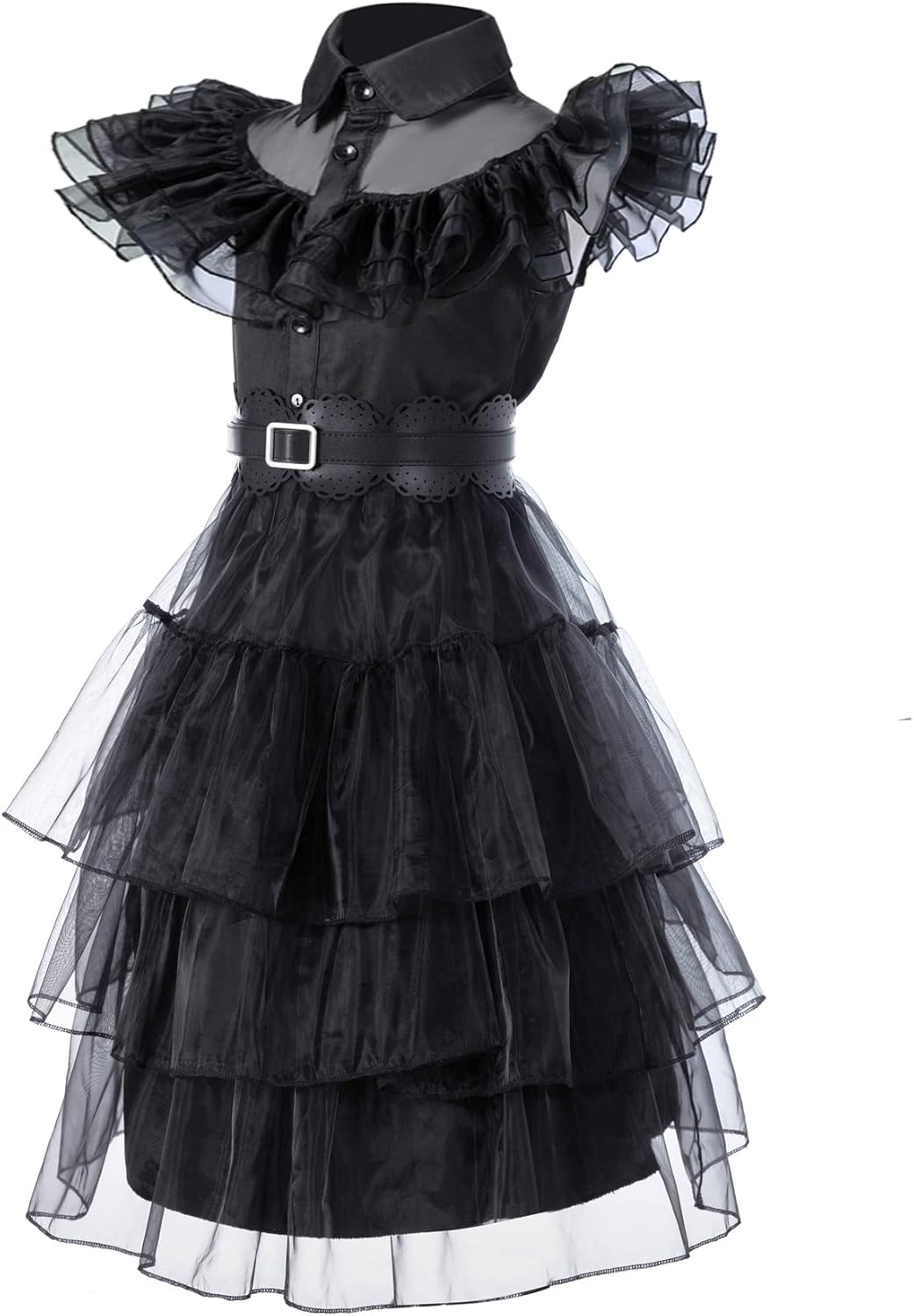 Girls Black Princess Halloween Costume Outfit for Kids