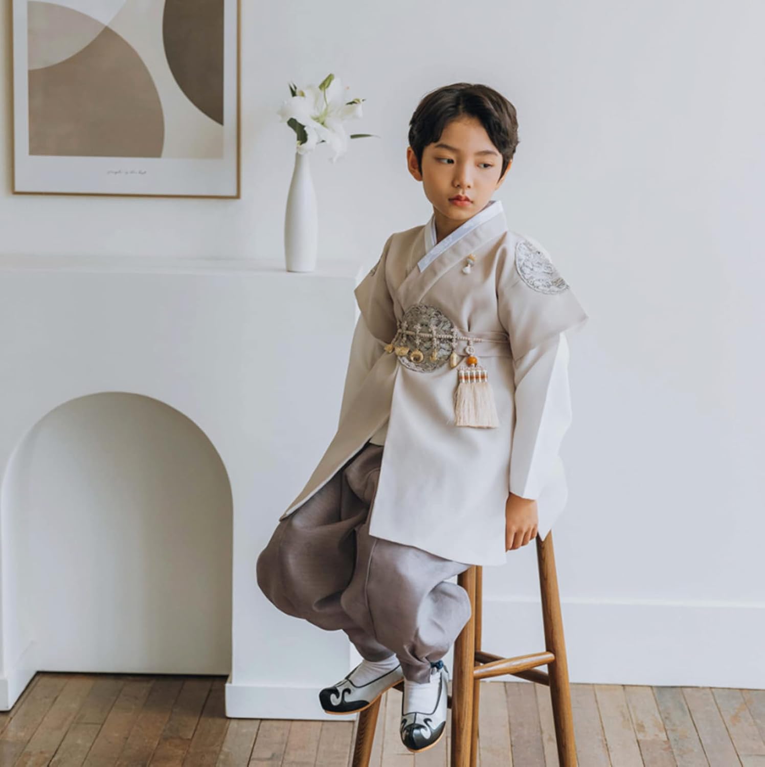 100 Days Korean Traditional Baby Boy Hanbok - Modern Timeless