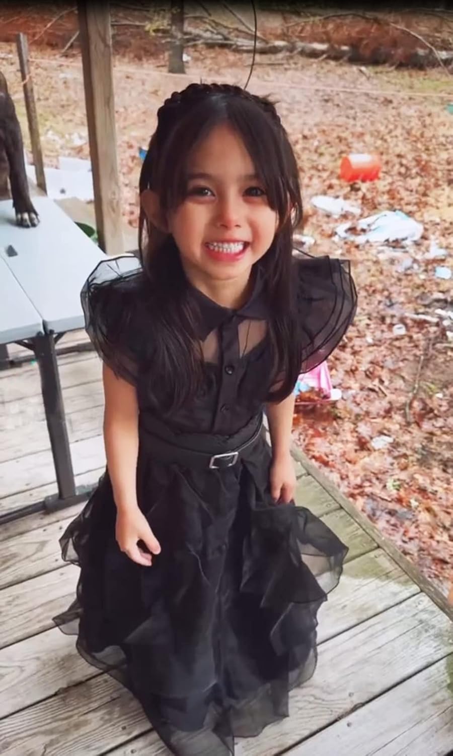 Girls Black Princess Halloween Costume Outfit for Kids