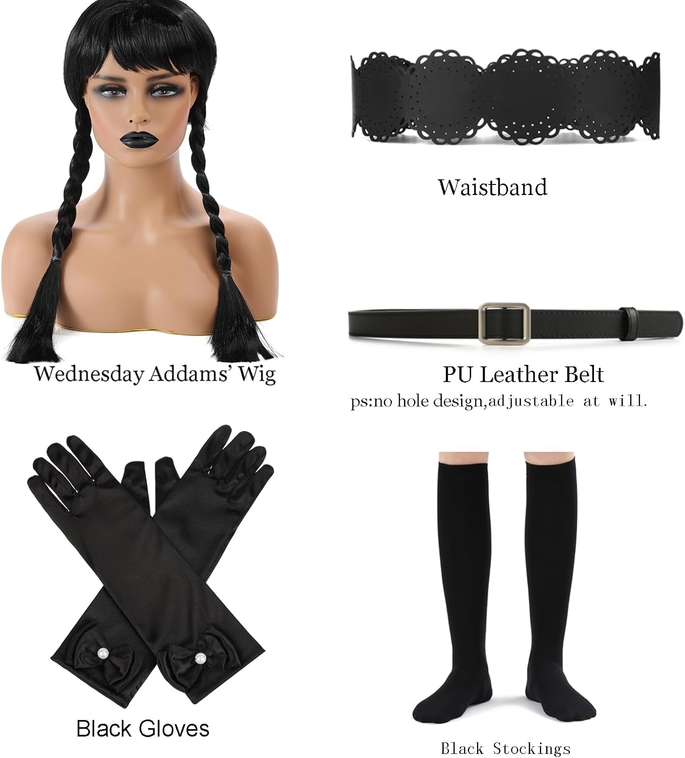 Girls Black Princess Halloween Costume Outfit for Kids