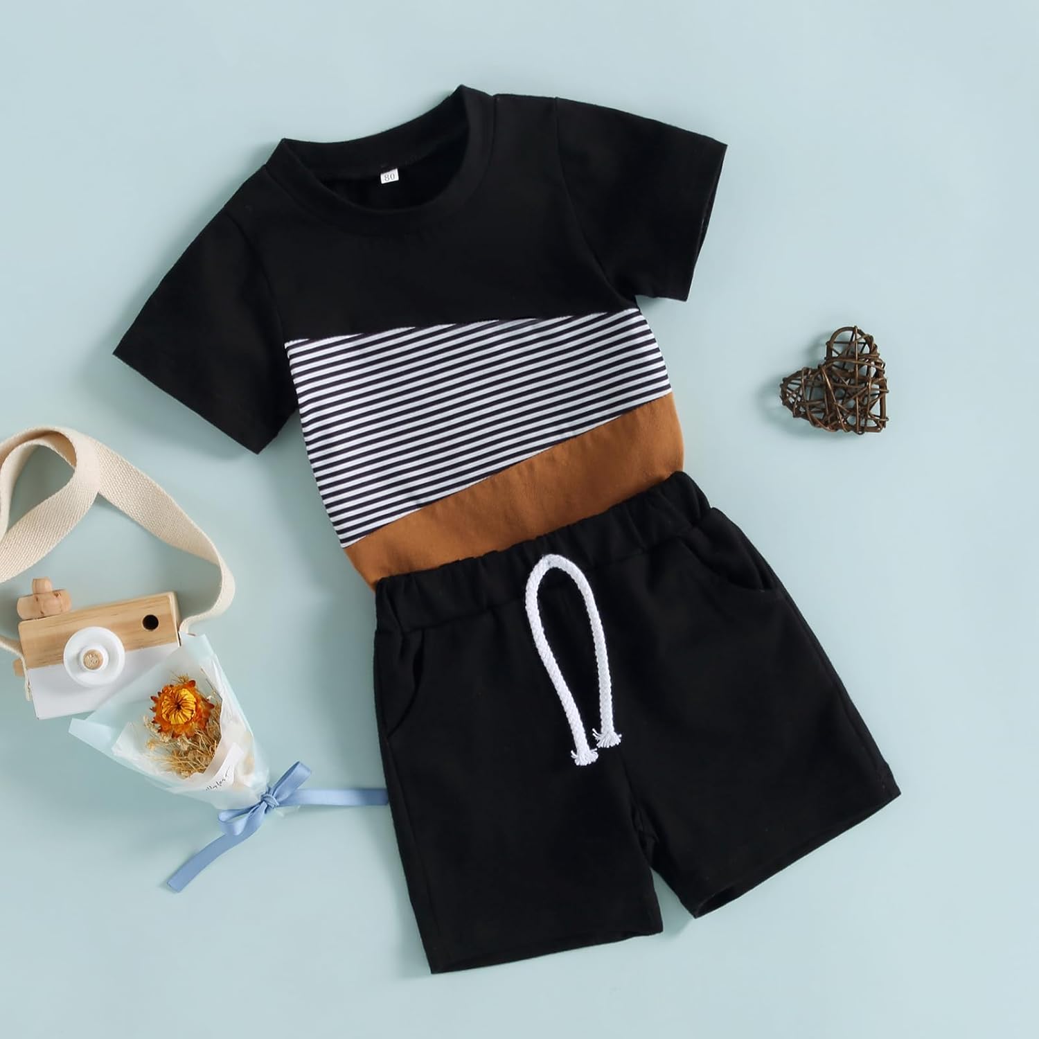 Perfect for summer Casual T-Shirts Shorts Set for Boys