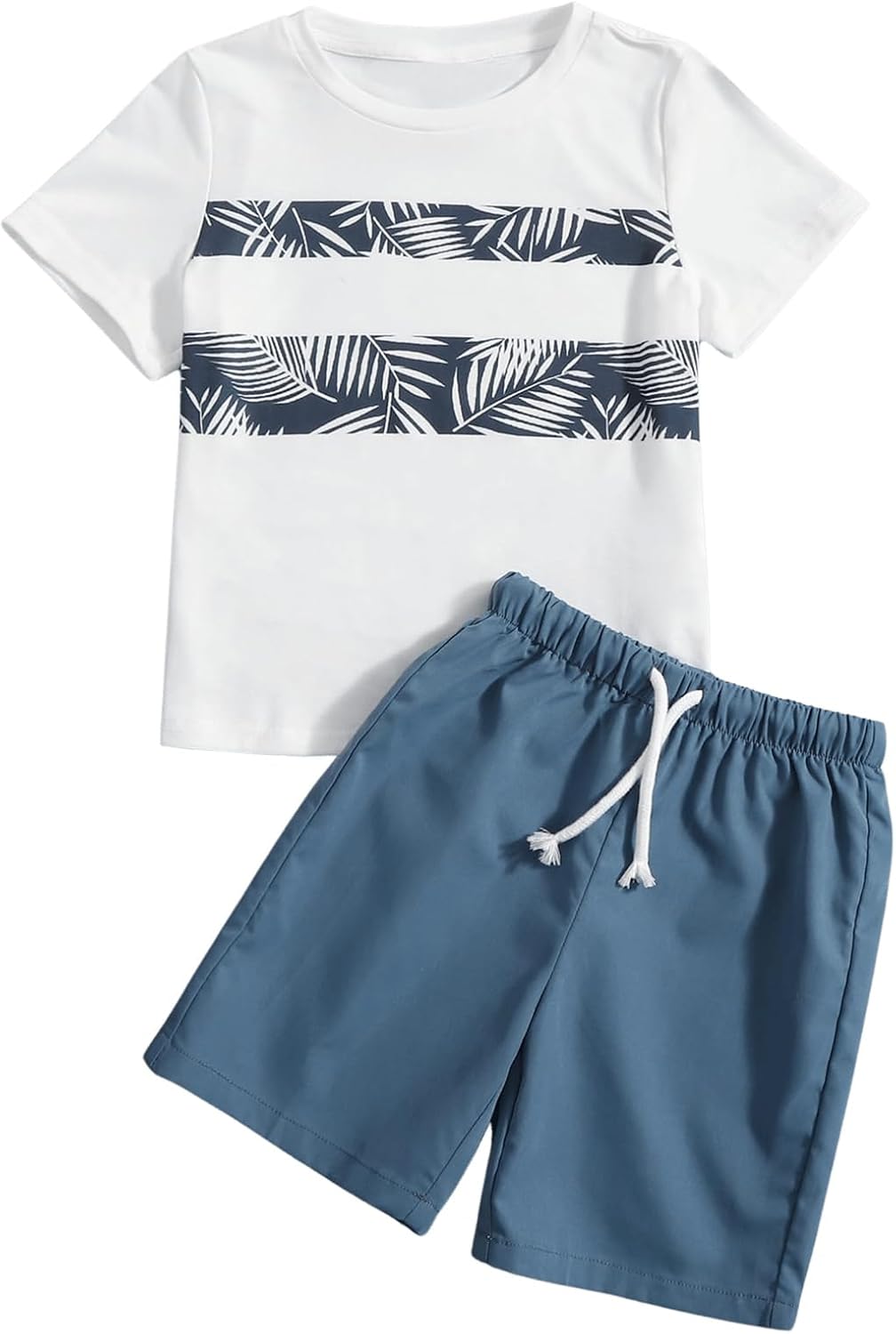 Tropical Cool Kids Outfit Boys 2-Piece Outfit with Tropical Print