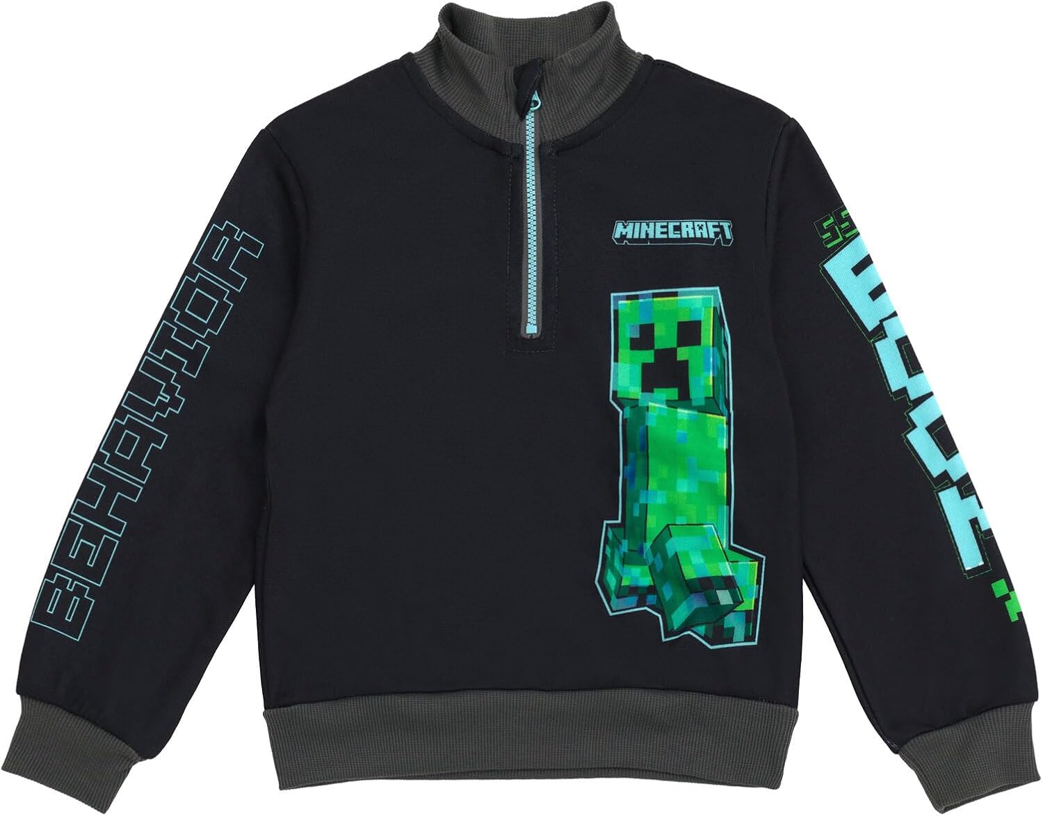 Minecraft Creeper Fleece Half Zip Set for Boys Adorable and Cozy