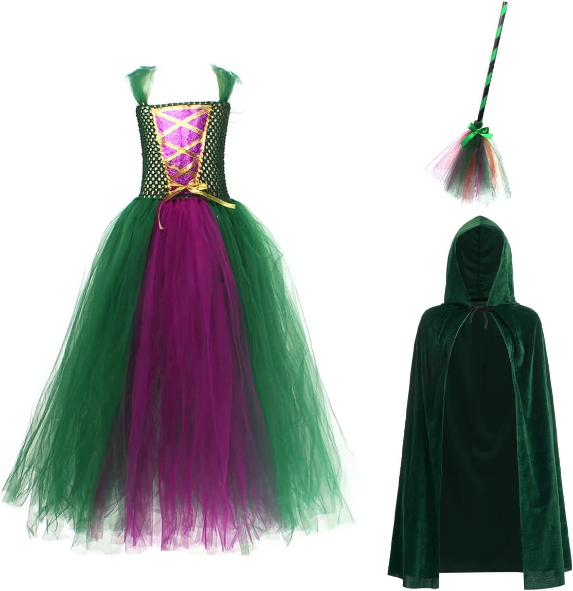 Magic Halloween Witch Costume for Girls