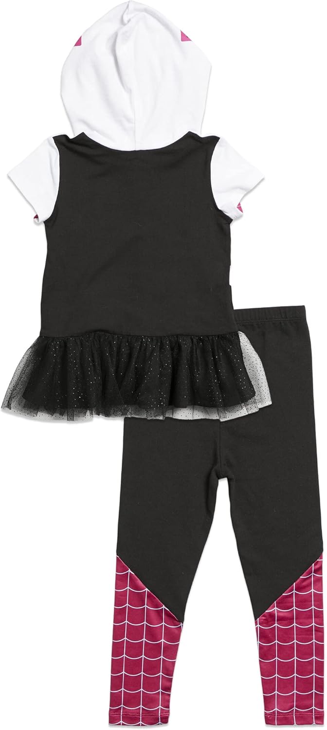 Marvel Avengers Spider-Man Spider-Gwen Captain America Girls Cosplay Toddler Kids Set