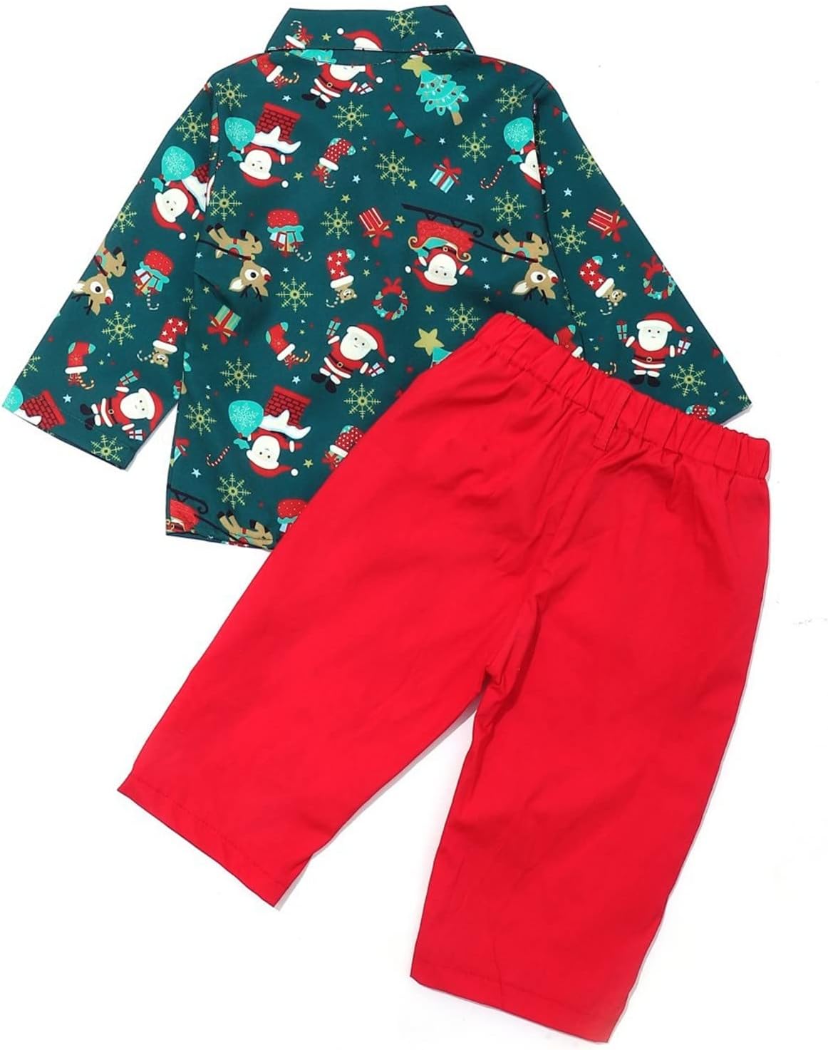 Christmas Toddler Boy Outfit Set - Soft Breathable Festive