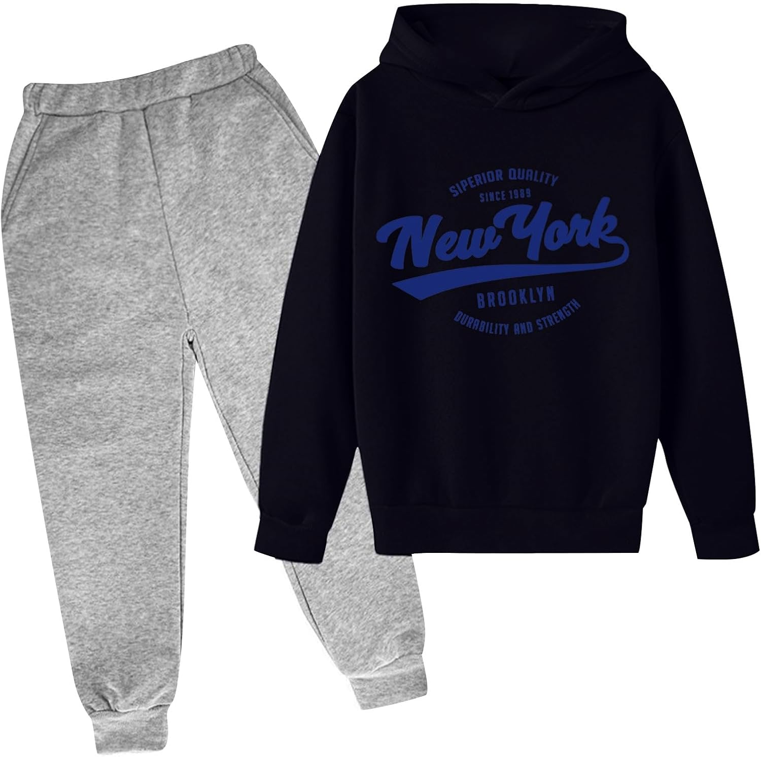 Autumn Winter Boys Hoodie Pullover Set