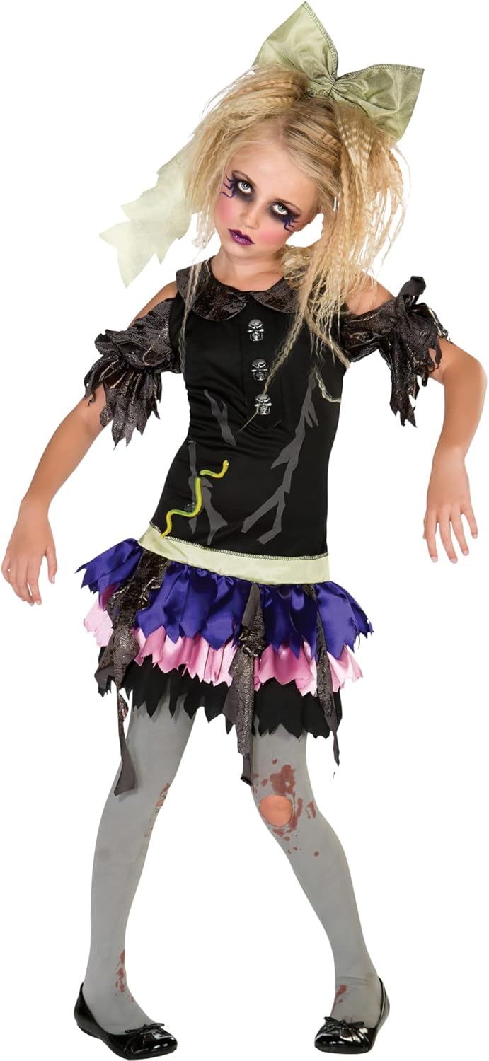 Stunning Zombie Doll Costume for Girls