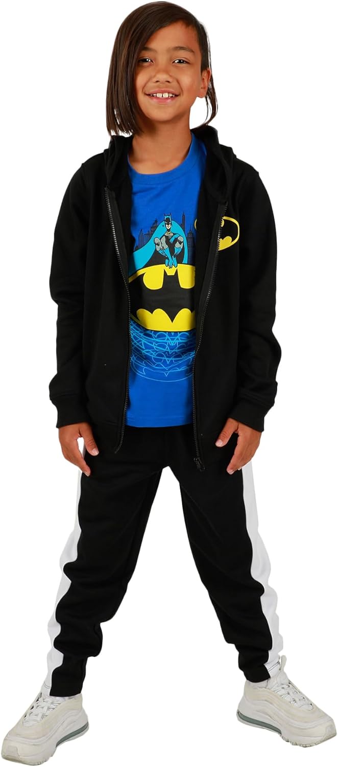 Classic Bat Way youth boys batman 3 piece t-shirts set