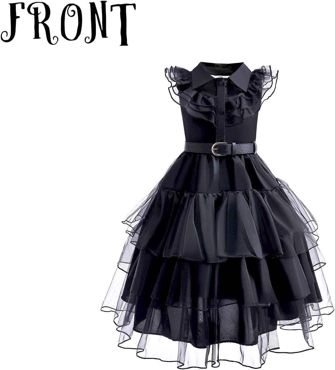 Black Gothic Princess Dress for Kids Halloween Costume